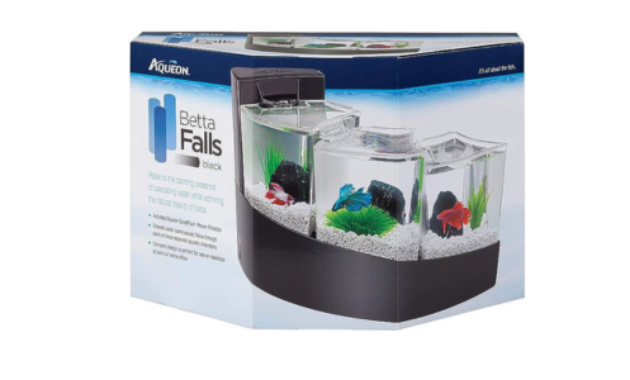 Aqueon Betta Falls 3 Section Aquarium Fish Tank
